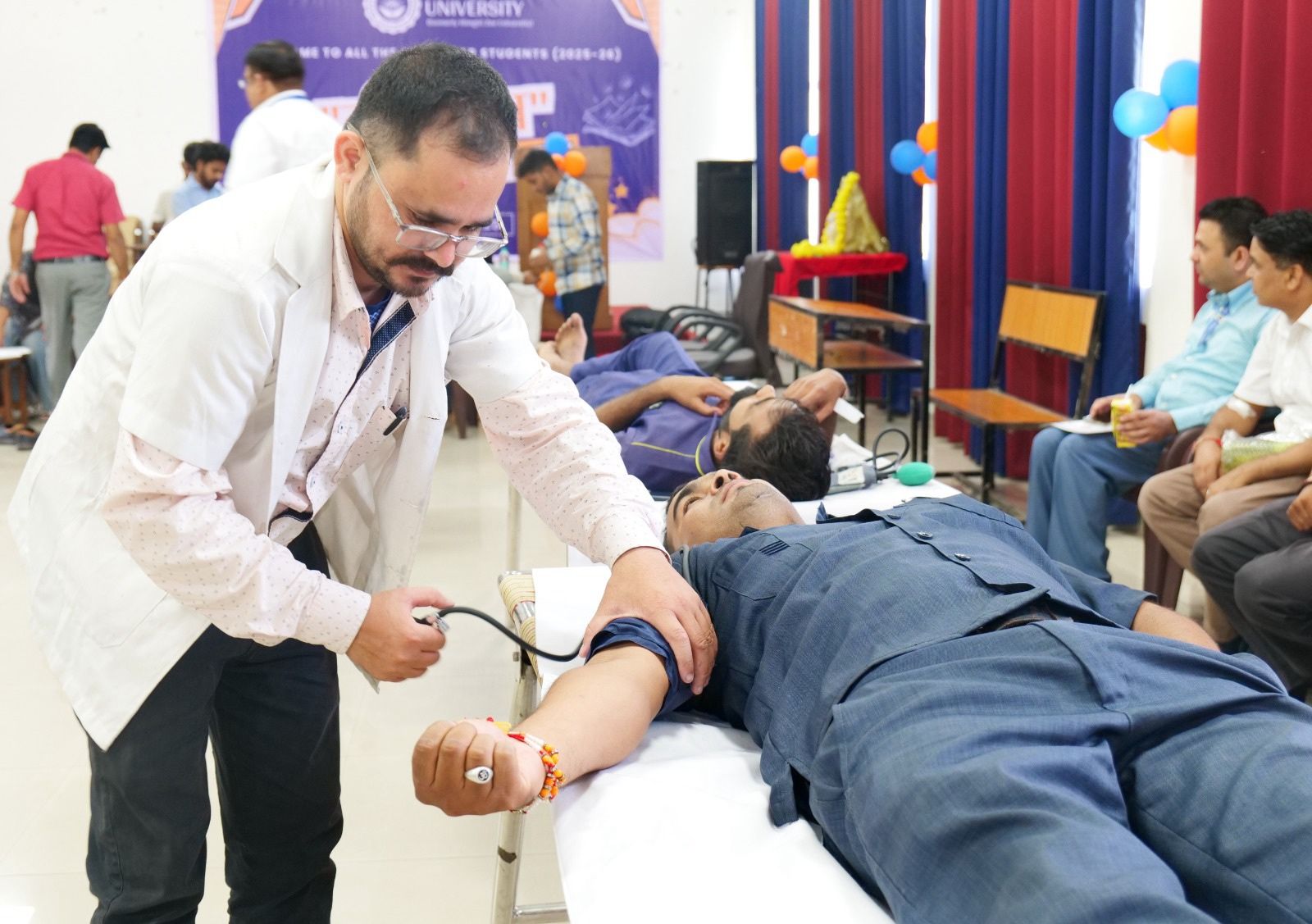 Blood Donation Drive at Jigyasa University Blood Donation Drive at Jigyasa University