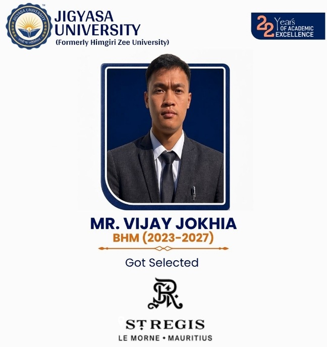 From classroom learning to global luxury hospitality.  Mr. Vijay Jokhia's selection at The St. Regis Le Morne Resort 