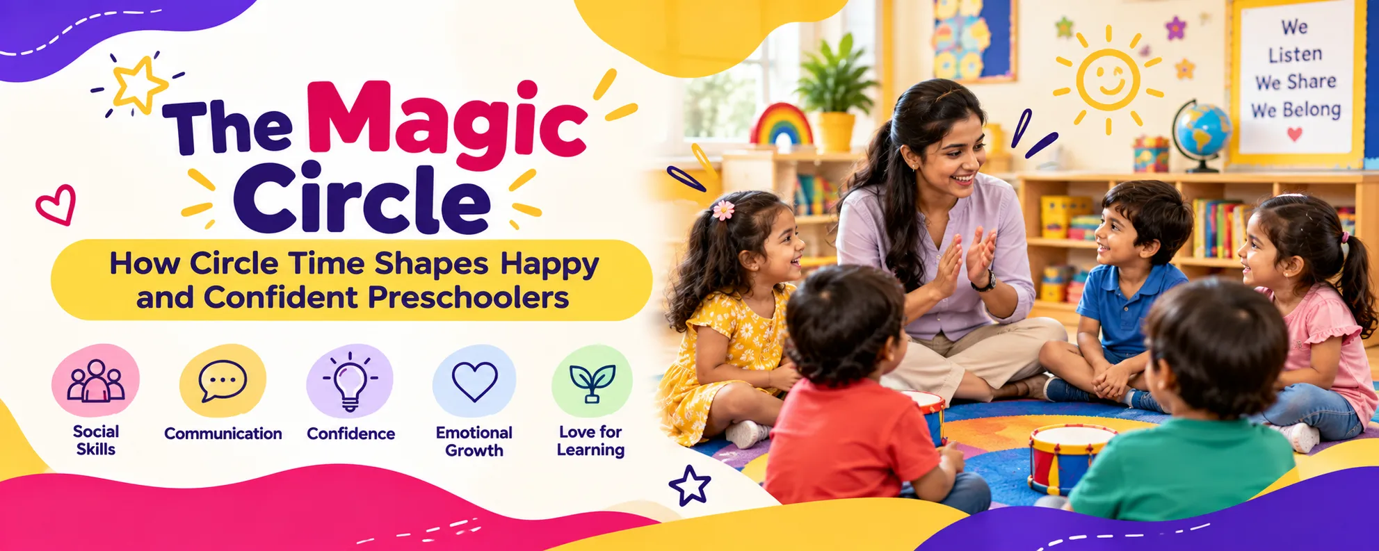 Circle Time in Preschool: 8 Benefits for Children | Kidzee