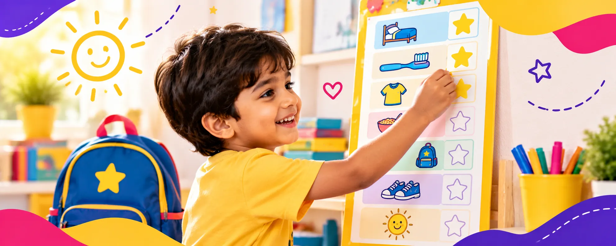 Morning Routine Chart for Kids: 7 Benefits | Kidzee